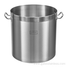 large stainless steel pot